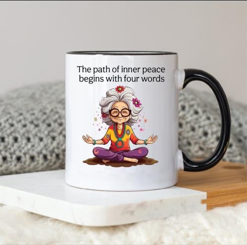 كوب طباعة مخصص أطراف أسود