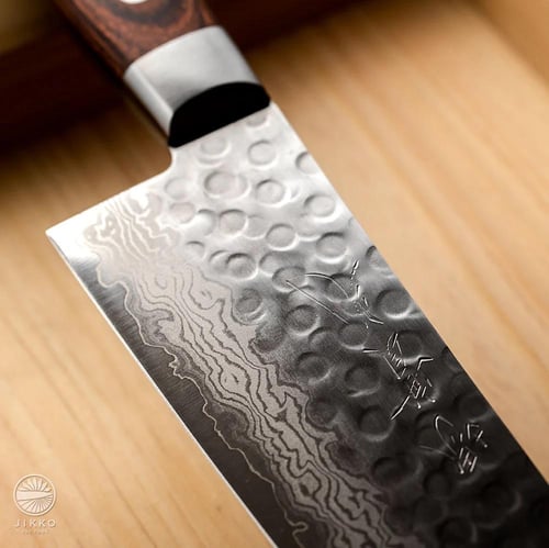 JIKKO Mille-feuille Gyuto knife VG-10 Gold Stainle...