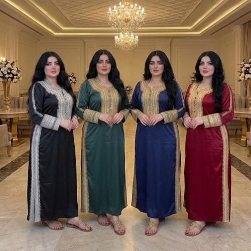 جلابية الملكه ملونة