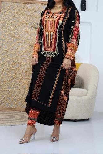 طقم زهراني مخمل