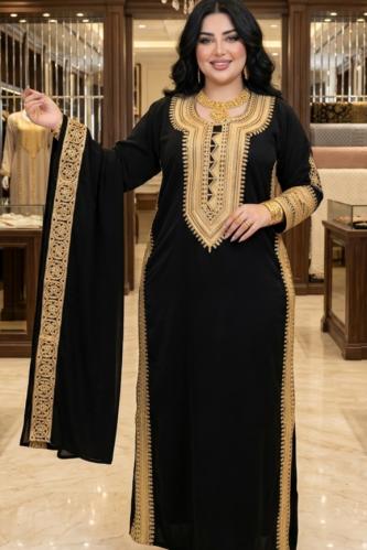 طقم الملكه جلابية وطرحه