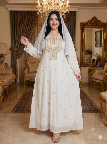 جلابية هند مع الطرحه