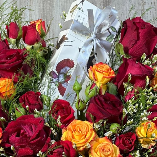 فازة ورد طبيعي