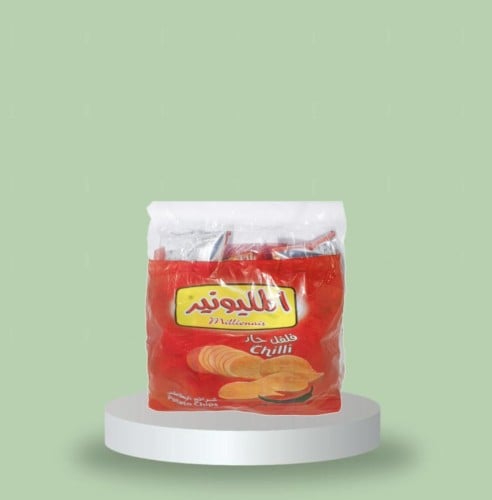 كيس كبير المليونير بطاطس بالفلفل الحار 14حبه .