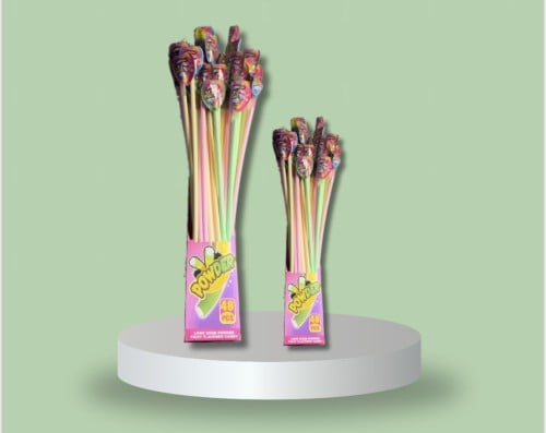 كرتون حلاوه أنابيب قوس قزح نكهات 48 حبه