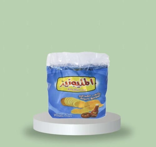 كيس كبير المليونير بطاطس بالكاتشب 14حبه .