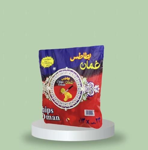 كيس كبير بطاطس عمان بنكهه الفلفل الحار 23 حبه