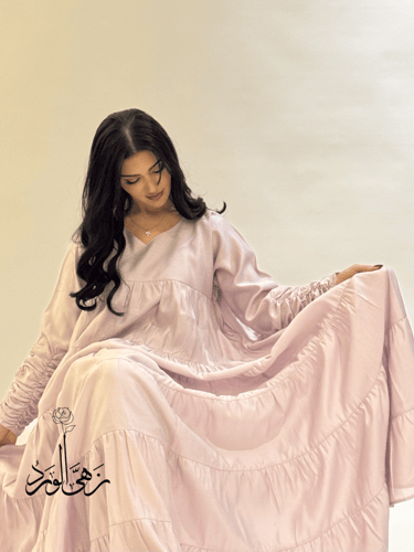 فستان جلابية تربل كلوش