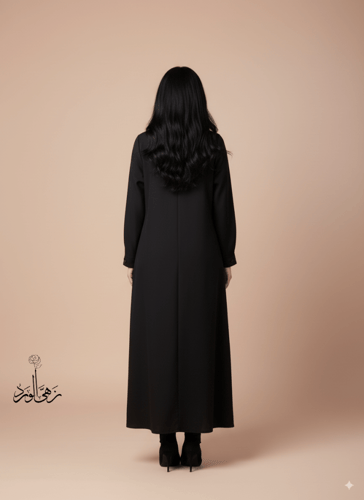 جلابية تركي مصمم Siyah راقي جدا – زهى الورد