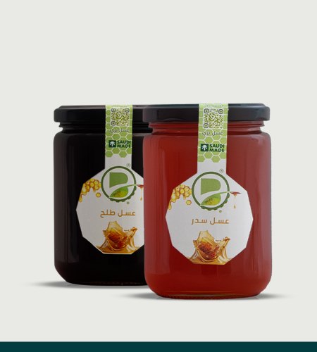 بكج الثنائي البري "عسل سدر + طلح" 1000 جرام