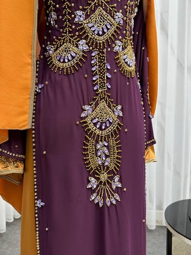 جلابيه سهره مطرزه فخمه موف