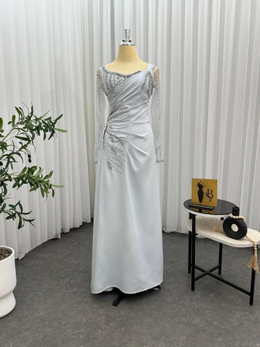 فستان سهره مطرز راقي تيفاني