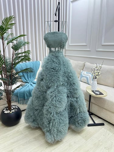 فستان سهره كلاسيكي موف تيفاني