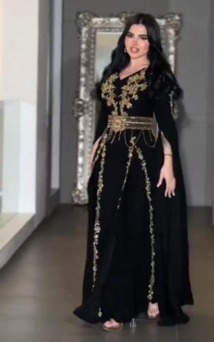 فستان سهره مطرز فخم اسود