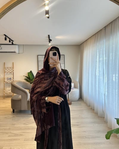 عباية كشميري (برغندي)