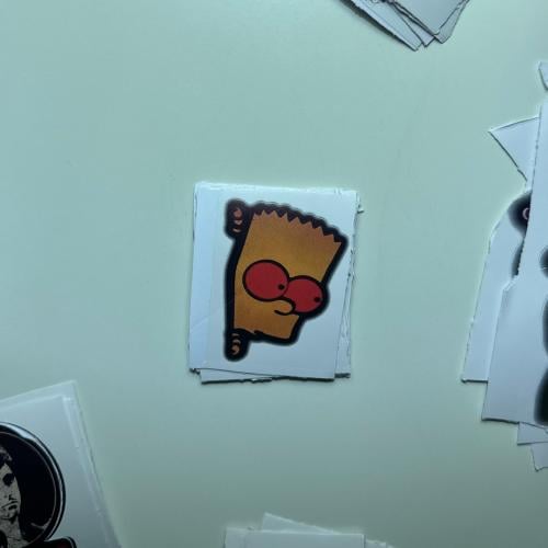 Red-Eyed Bart Peeking