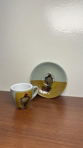 كوب اسبرسو رسمة صقر