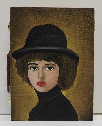 شنطة ادوات رسم برسمه كلاسيكيه يدويه مقاس ٣٠ سم x ٤...