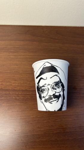 كوب ورقي برسمة طلال مداح