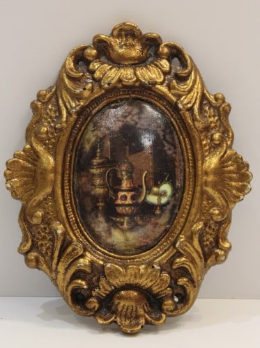 لوحة كلاسيكيه مقاس ١٨ سم x ١٤ سم