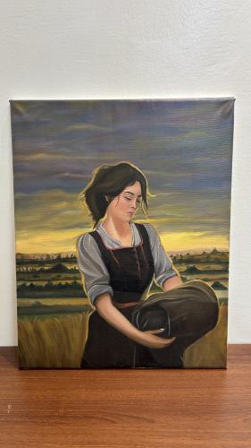 لوحة زيتيه رسم يدوي 50*40