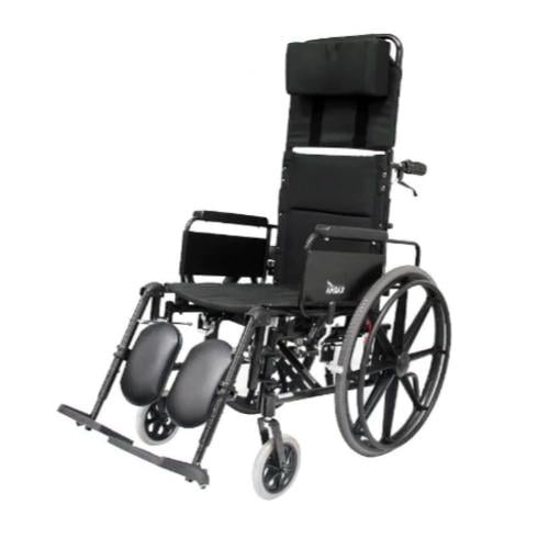 كرسي متحرك يدوي شديد الإعاقة ظهر منسدح ورافع رجل |...