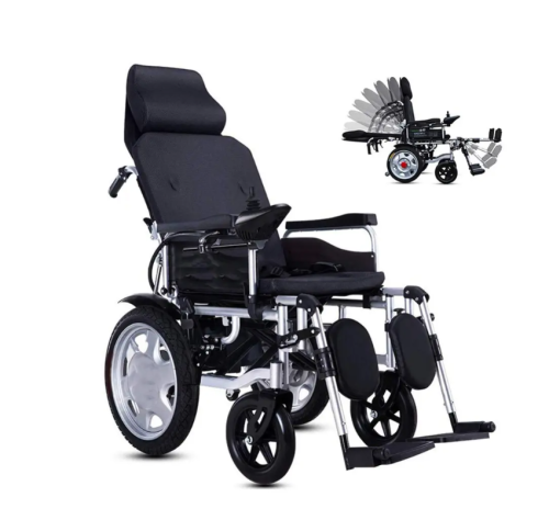 كرسي كهربائي ظهر متحرك مع رافع رجل موديل MPW002