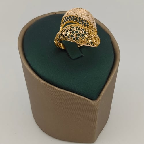 خاتم ذهب صافي نقشتين