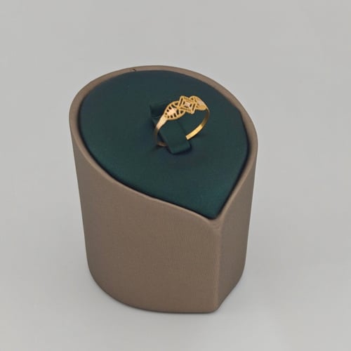 خاتم ذهب صافي ناعم