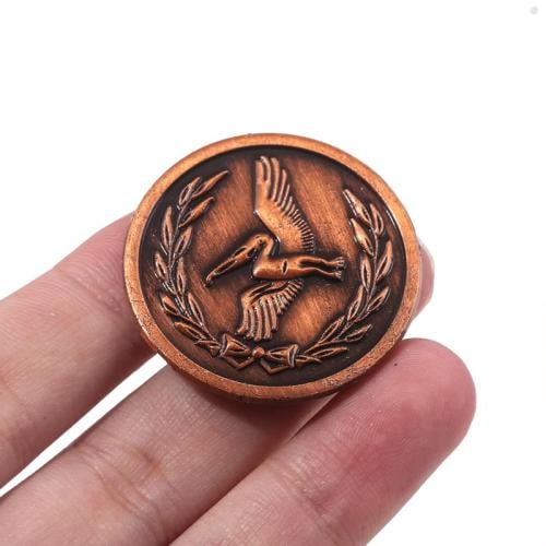 العملة المعدنية التذكارية لريزدنت إيفل 8 (Resident Evil Village: RE8 Antique Bronze Commemorative Coin) - إصدار البرونز العتيق الف...