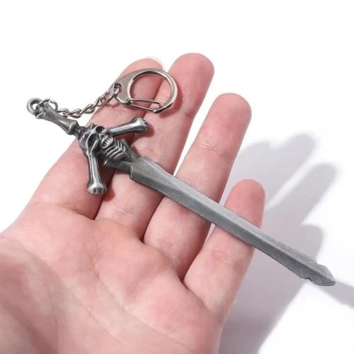 مجسم وميدالية سيف ريبيليون لدانتي (Devil May Cry 5: Dante Rebellion Demon Sword Metal Keychain) - إصدار النحاس العتيق الفاخر