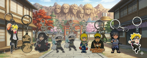 مجموعة ميداليات ناروتو المعدنية (Naruto Metal Keyc...