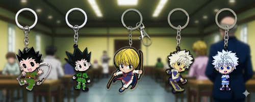 مجموعة ميداليات Hunter X Hunter المعدنية (Metal Ke...