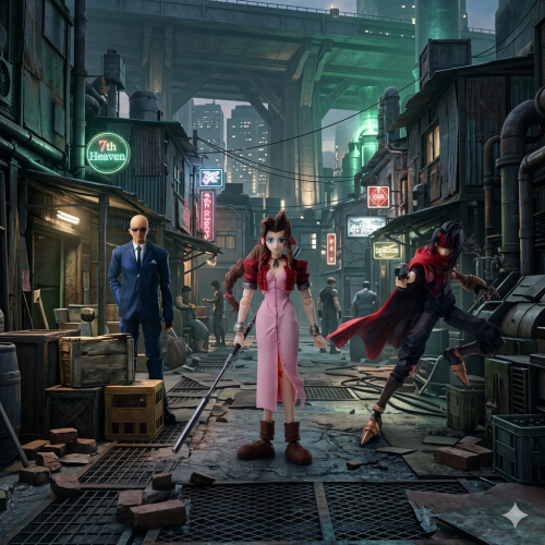 طقم أساطير "فاينل فانتسي VII" (Aerith, Vincent, &...