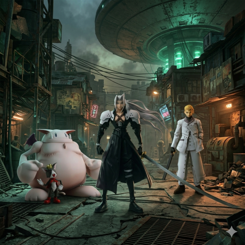 طقم أساطير "فاينل فانتسي VII" (Sephiroth, Rufus, &...