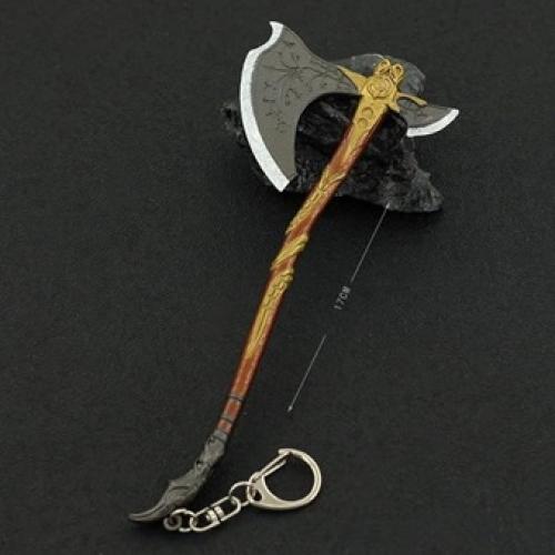مجسم وميدالية فأس ليفياثان لكراتوس (God of War: Kratos Leviathan Axe 17cm) - إصدار الصب المعدني الفاخر