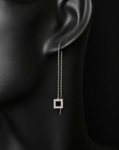 حلق فضة عيار 925