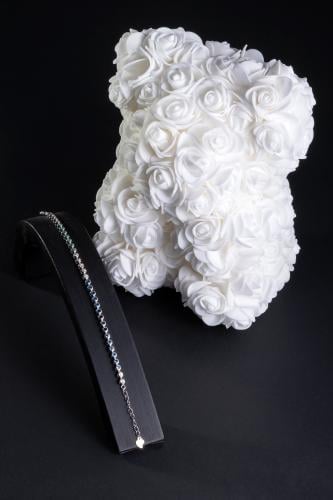 اسورة فضة عيار S925 (فصوص زيركون باللون الازرق)