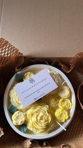 شمعه الورد الاصفر٢