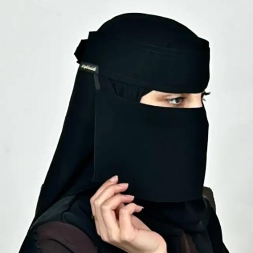 نقاب 5 انش كوري مطاط مايل