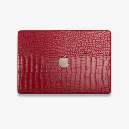 Burgundy Croc Case