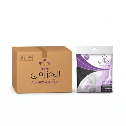 روب أبيض بأكمام من الخزامى كرتون 10 شدات 100 قطعة