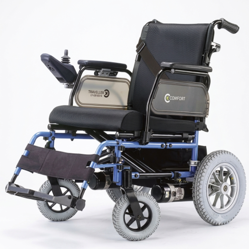 كرسي كهربائي قابل للطي 18 أنش Comfort Traveller LY-EB103-N