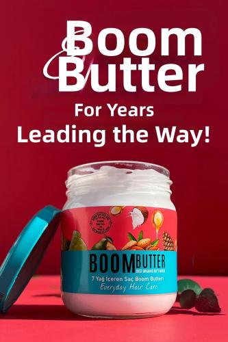 Boom Butter زيت مغذي ومرطب للعناية بالشعر يحتوي على 7 زيوت 190 مل