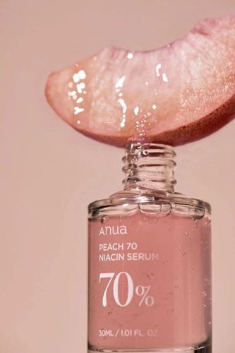 Niacinamide 70% Serum with Peach - Brightening large pores, peach extract, 30 ml