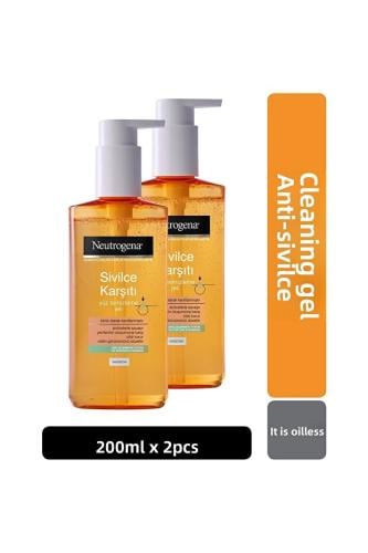Neutrogena غسول الوجه المضاد لحب الشباب 200 مل × 2