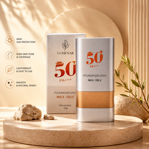 (Medium Warm Beige) - LUMENAR - NO.3 723C فاونديشن ستيك +++SPF 50 PA