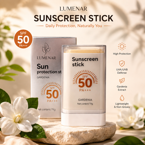 واقي شمس ستيك برائحة الجاردينيا +++SPF 50 PA من LUMENAR – Sun Protection Stick Gardenia