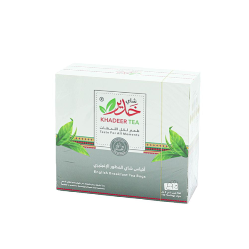 Khdair tea for English breakfast, 100 bags