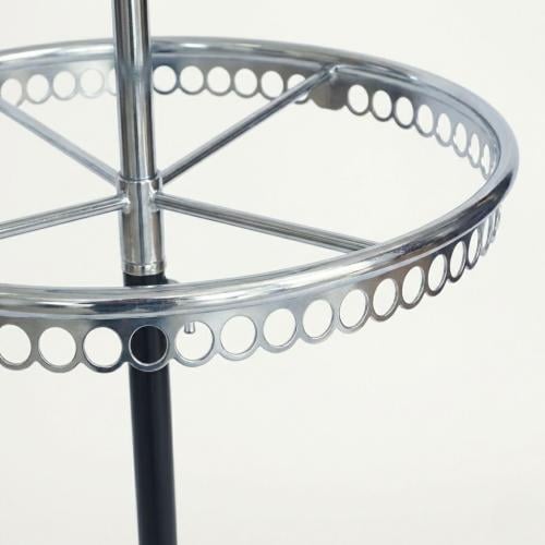 Round two-tier clothing hanger stand
